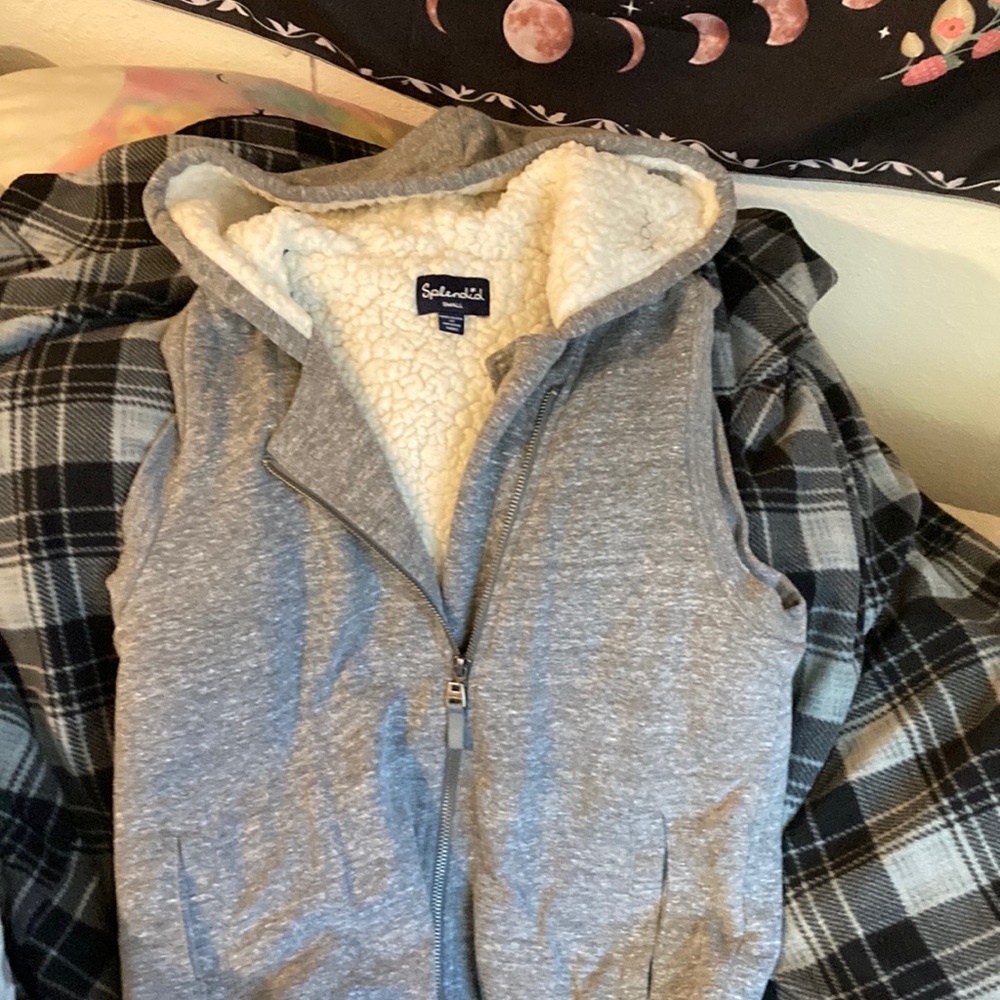Fluffy vest